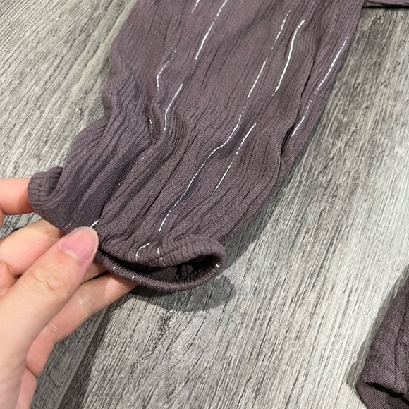 Torrid Purple Stripe Blouse - Picture 8 of 13